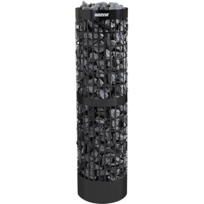 HARVIA CILINDRO PC100E/135E Black Steel — электрическая каменка для саун до 20 м³ HPCE100400M