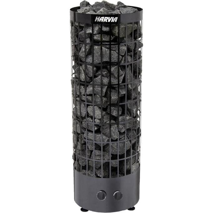 HARVIA CILINDRO PC90 Black Steel — электрическая каменка для сауны до 14 м³ HPC900400M